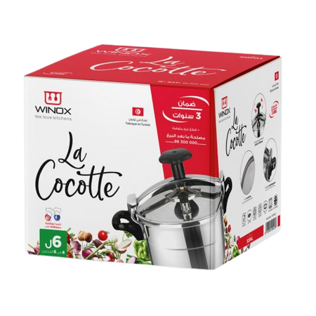 Cocotte -Autocuiseur -Aluminium -6L -WINOX